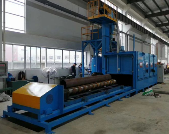 乌海喷砂机在管道除锈中的现场施工应用
